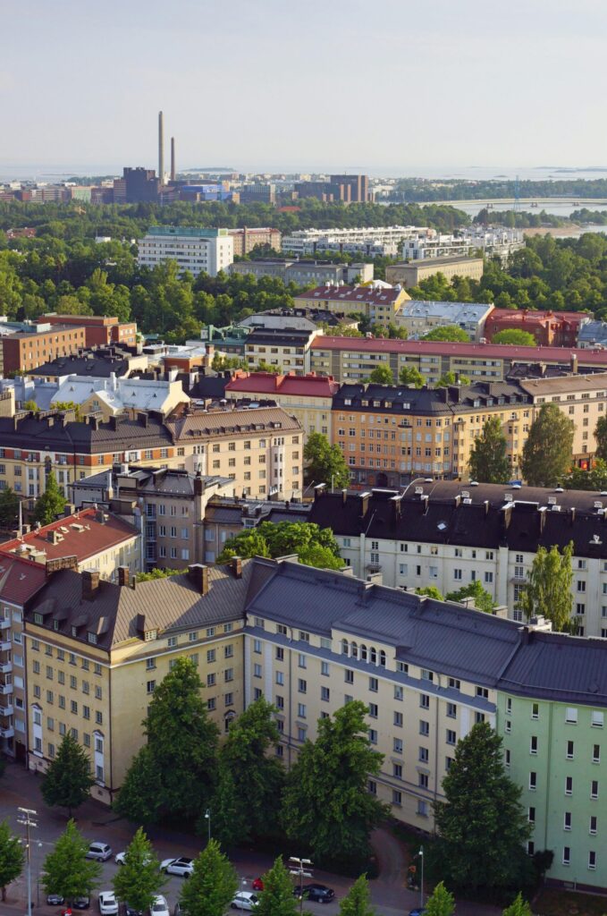 Helsingin kaupunginosa kesällä